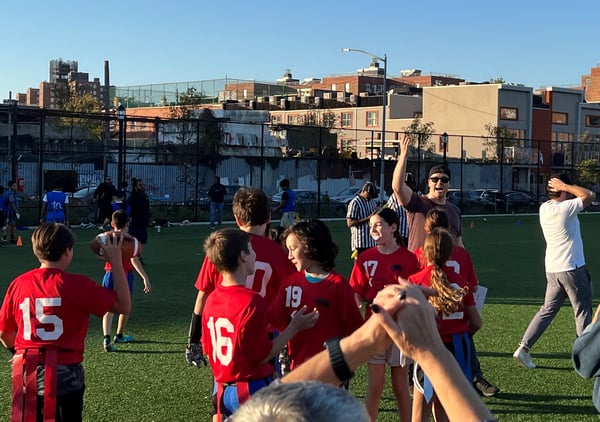 Flag football win 10.15.2022 ting photo -1
