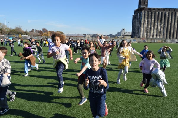 Kids running pure joy
